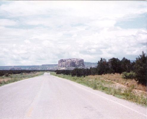 Enchanted Mesa with the Sky City on the left